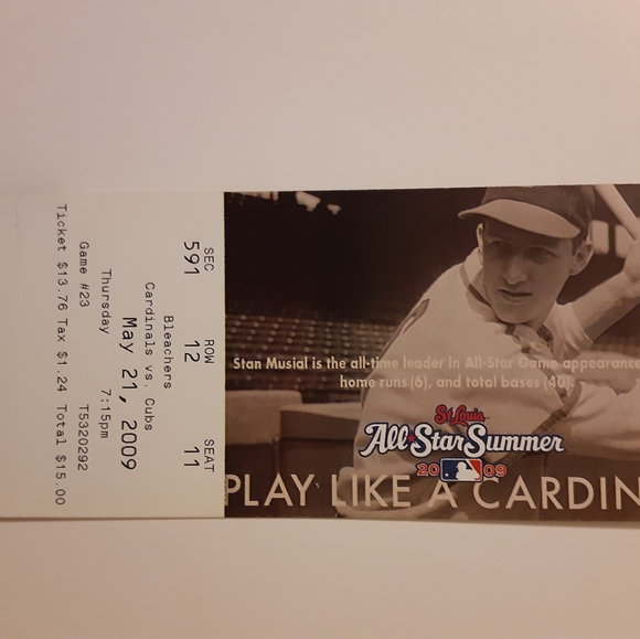 Albert Pujols Career Home Run #333 Knocks Out Big Mac Land Light Full Ticket Ex - Picture 2 of 5